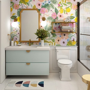 Цветная и яркая ванная комната: как преобразить санузел в Озеро-Карачах - ozero-karachi.mebel54.com | фото