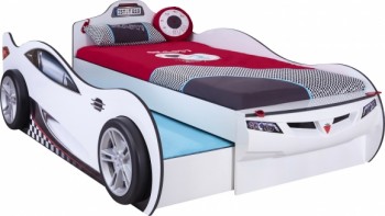 CARBED Кровать-машина Coupe с выдвижной кроватью White 20.03.1310.00 в Озеро-Карачах - ozero-karachi.mebel54.com | фото