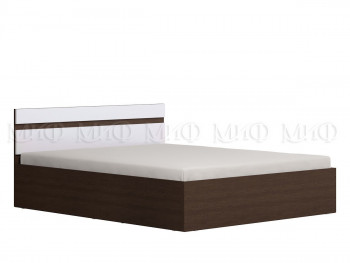 Ким кровать с подъемным механизмом 1,4 (Венге/белый глянец) в Озеро-Карачах - ozero-karachi.mebel54.com | фото