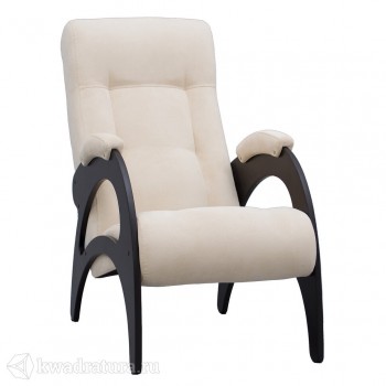 Кресло для отдыха Неаполь Модель 9 без лозы (Венге-эмаль/Ткань Ваниль Verona Vanilla) в Озеро-Карачах - ozero-karachi.mebel54.com | фото