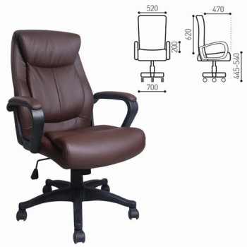 Кресло офисное BRABIX Enter EX-511 (коричневый) в Озеро-Карачах - ozero-karachi.mebel54.com | фото